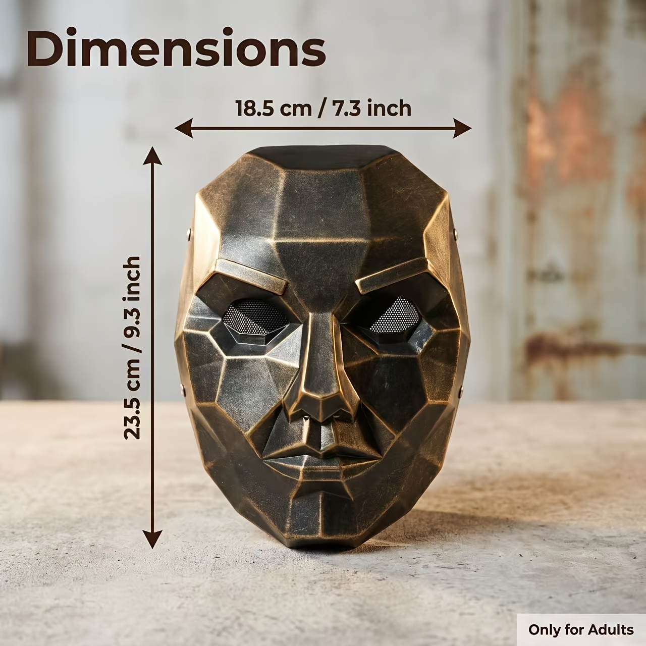 Handmade Resin Craft Mask for Halloween Carnival